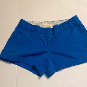 Blue J. Crew Chino shorts size 6